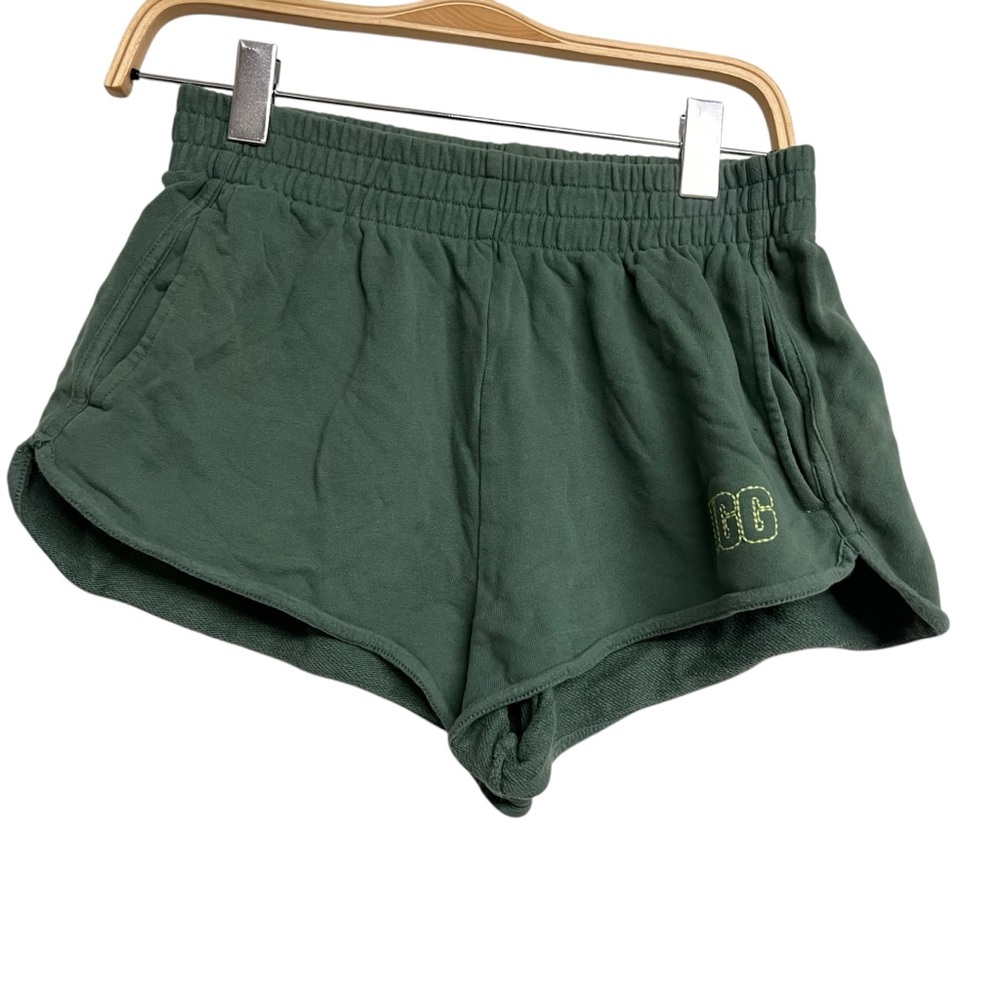 Ugg Elliana Green Fleece Mini Shorts‎ Small